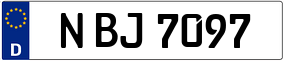 Trailer License Plate